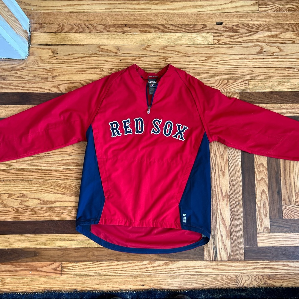 Official Majestic Boston Red Sox spring training pullover